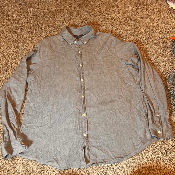 Vineyard Vines Slim‎ Fit Whale Shirt Long Sleeve Button Down XL - Picture 1 of 8